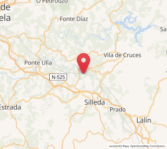 Map of Pazos de Bordén, Galicia