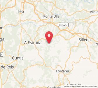 Map of Pazos, Galicia