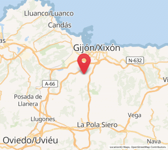 Map of Pedrera, Asturias