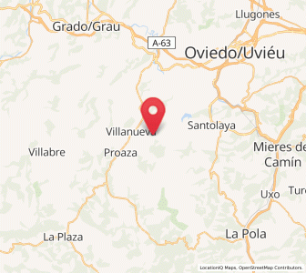 Map of Pedroveya, Asturias