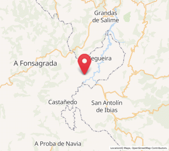 Map of Pena da Nogueira, Galicia