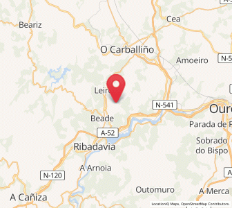 Map of Pena, Galicia