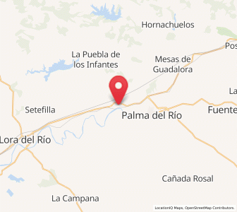 Map of Peñaflor, Andalusia