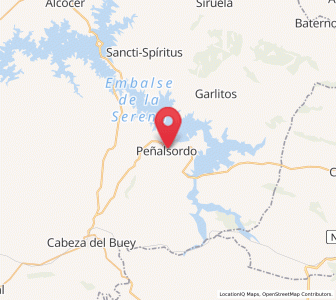 Map of Peñalsordo, Extremadura
