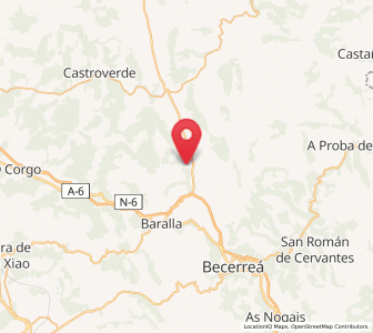 Map of Penarrubia, Galicia