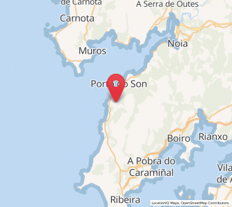 Map of Penas, Galicia