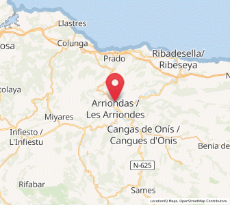 Map of Pendás, Asturias