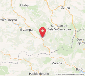 Map of Pendones, Asturias