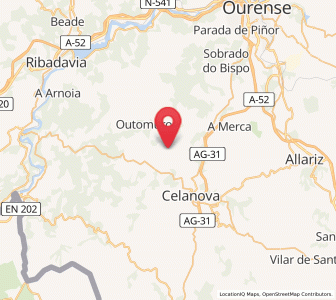 Map of Penela, Galicia