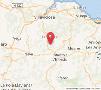 Map of Peñella, Asturias