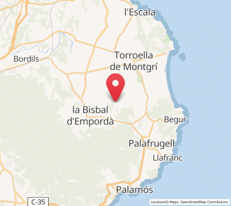 Map of Peratallada, Catalonia