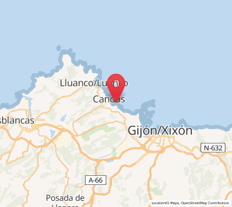 Map of Perlora, Asturias