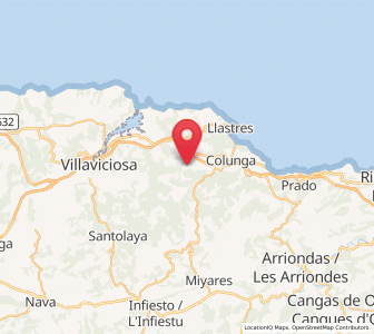 Map of Pernús, Asturias