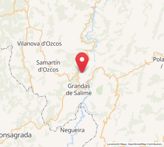Map of Pesoz, Asturias