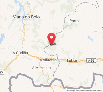 Map of Pías, Castille and León