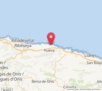 Map of Picones, Asturias