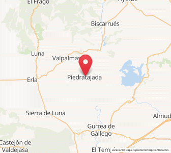 Map of Piedratajada, Aragon