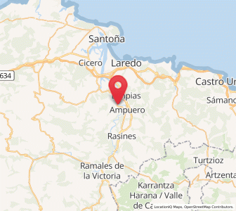 Map of Pieragullano, Cantabria