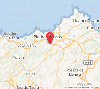 Map of Pillarno, Asturias