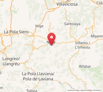 Map of Piloñeta, Asturias