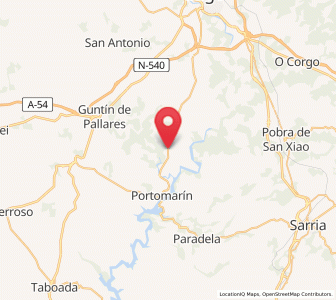 Map of Piñeiras, Galicia