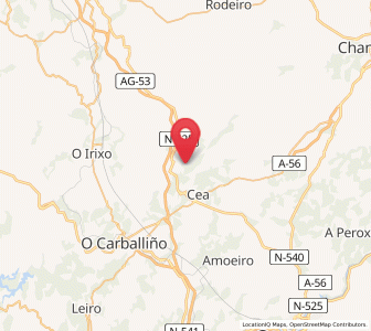 Map of Piñor, Galicia