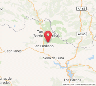 Map of Pinos, Castille and León