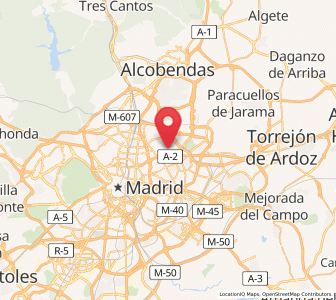 Map of Piovera, Madrid