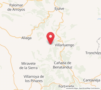 Map of Pitarque, Aragon