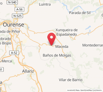 Map of Piuca-Araújo, Galicia