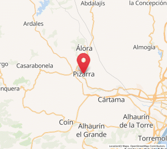 Map of Pizarra, Andalusia