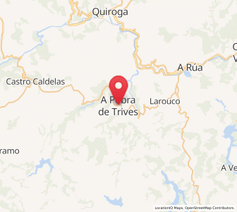 Map of Pobra de Trives, Galicia