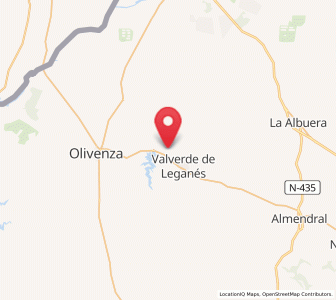 Map of Pocacivera, Extremadura