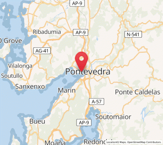 Map of Poio, Galicia