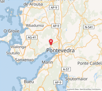 Map of Poio, Galicia