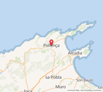 Map of Pollença, Balearic Islands