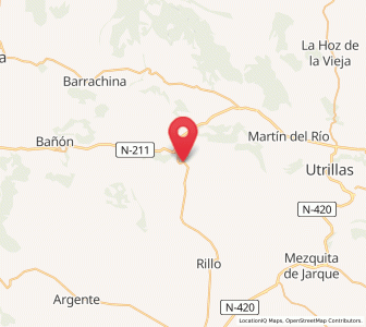 Map of Portalrubio, Aragon