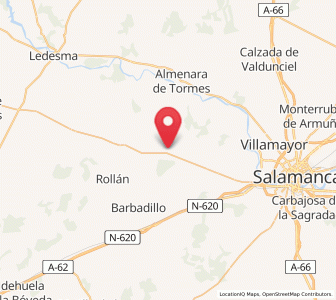 Map of Porteros, Castille and León