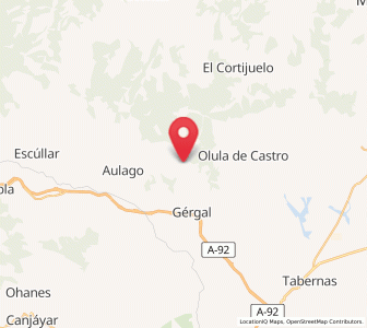 Map of Porto-Carrero, Andalusia