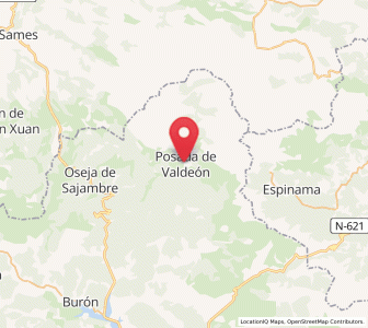 Map of Posada de Valdeón, Castille and León