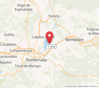 Map of Posada del Río, Castille and León