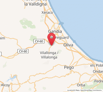 Map of Potríes, Valencia