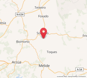 Map of Pousada, Galicia