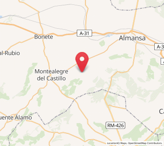 Map of Pozo de la Higuera, Castille-La Mancha