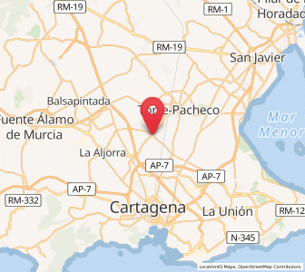 Map of Pozo Estrecho, Murcia
