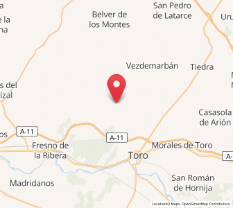 Map of Pozoantiguo, Castille and León