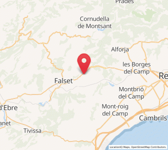 Map of Pradell de la Teixeta, Catalonia