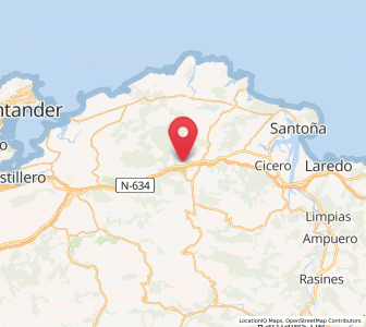Map of Praves, Cantabria