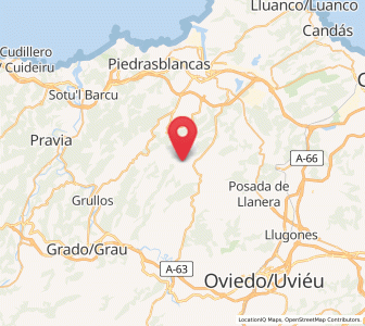 Map of Premió, Asturias