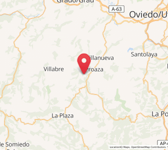 Map of Proacina, Asturias